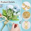 4Pcs 2 Colors Brass Flat Round Locket Pendant Brooch for wedding Photo JEWB-WR00002-3