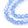 Transparent Electroplate Glass Beads Strands EGLA-A039-T2mm-A07-3
