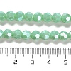 Electroplate Opaque Glass Beads Strands EGLA-A035-P6mm-A14-4