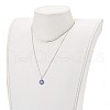 Handmade Millefiori Glass Pendant Necklaces NJEW-JN03343-6