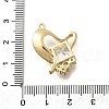 Brass Micro Pave Cubic Zirconia Pendants KK-Q035-09G-3
