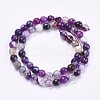Natural Striped Agate/Banded Agate Beads Strands G-P364-02-6mm-2