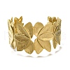 Ion Plating(IP) 304 Stainless Steel Cuff Ring for Women RJEW-U025-03G-2