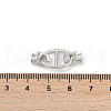 Oval Brass Fold Over Clasps KK-U062-43P-3