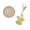 Angel Glass Pearl & Glass Seed Beaded Pendant Decorations HJEW-MZ00210-06-3