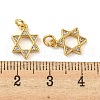 Rack Plating Brass Micro Pave Cubic Zirconia Pendants KK-A200-17G-3