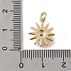 Brass Micro Pave Cubic Zirconia Pendants KK-U072-22G-3