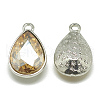 Alloy Glass Charms PALLOY-T028-7x10mm-06-2