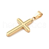 304 Stainless Steel Pendants STAS-H468-01G-2
