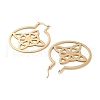 304 Stainless Steel Hoop Earrings EJEW-P271-02C-G-2