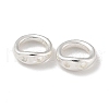 Brass Ring Charm Connectors KK-P284-06S-1