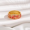Brass Micro Pave Cubic Zirconia Finger Rings FS-WGFDCA6-03-3