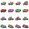 16Pcs 16 Styles Food Grade Eco-Friendly Silicone Beads SIL-CJ0002-92-1