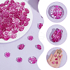 ARRICRAFT Fuchsia Transparent Acrylic Beads TACR-AR0001-28-3