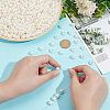  ABS Plastic Imitation Pearl European Beads SACR-NB0001-18A-3