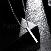 Cuboid Stainless Steel Pendant Necklaces for Men FS-WGBE4EC-01-2