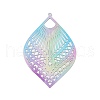 Spray Painted 430 Stainless Steel Big Pendants STAS-G300-03-1