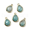 Natural Amazonite Faceted Pendants G-U019-05G-02-1
