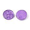 Spray Painted Transparent Resin Cabochons CRES-S302-64-A04-3