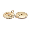 Brass Micro Pave Clear Cubic Zirconia Pendants ZIRC-Z011-13G-2
