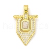 Brass Pendants with Cubic Zirconia KK-D536-16G-1