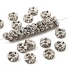 Brass Rhinestone Spacer Beads RB-A014-L5mm-01P-1