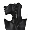 Tibetan Style Alloy Dangle Earrings EJEW-TA00651-3