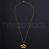 201 Stainless Steel Pendants Necklaces NJEW-S105-JN687-45-2-2