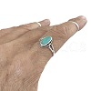 Alloy & Turquoise Finger Rings for Women FS-WG36F16-05-4