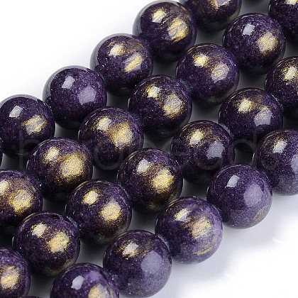 Natural Mashan Jade Beads Strands X-G-F670-A25-8mm-1