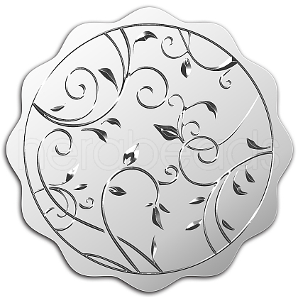 Custom Silver Foil Embossed Picture Sticker DIY-WH0336-015-1