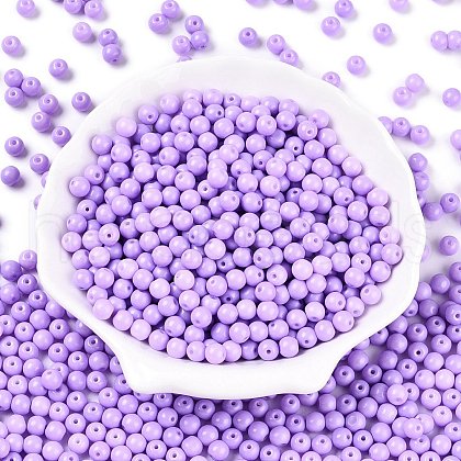 Opaque Baking Painted Glass Beads DGLA-T004-02L-1