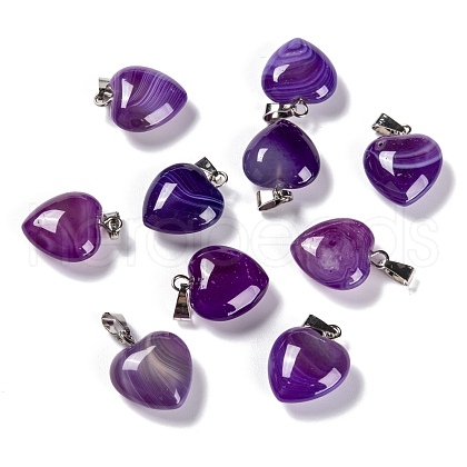 Natural Agate Pendants X-G-I311-A01-1