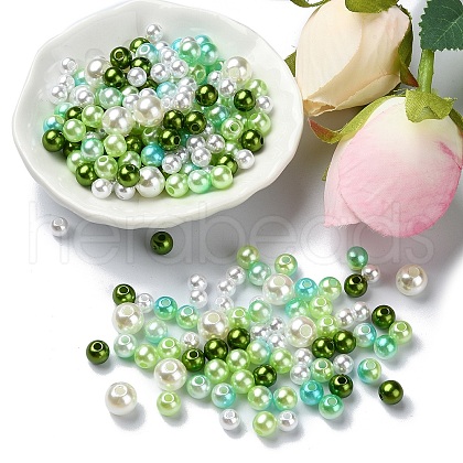 ABS Plastic Imitation Pearl Beads KY-YW0001-61A-1