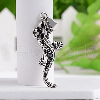 Gecko 304 Stainless Steel Big Pendants STAS-M206-21AS-1