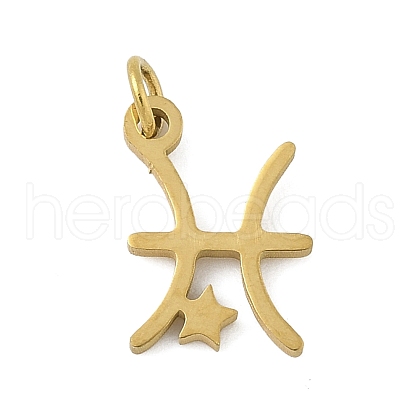 304 Stainless Steel Pendants STAS-U058-01G-12-1