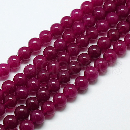 Natural Malaysia Jade Bead Strands G-M101-8mm-08-1