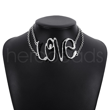 Punk Style Alloy Choker Necklaces for Women WGA180C-06-1