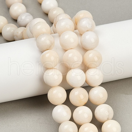 Natural White Jade Beads Strands G-F792-C01-02-1