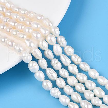 Natural Cultured Freshwater Pearl Beads Strands PEAR-N012-05B-01-1