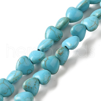 Synthetic Turquoise Dyed Beads Strands G-E594-09-1