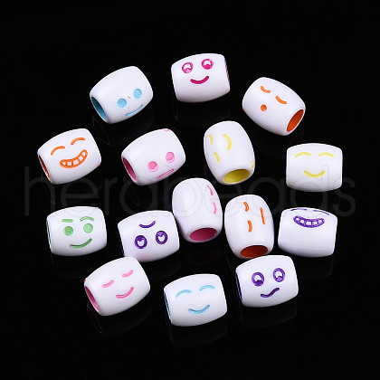 Opaque Acrylic Beads OACR-ZX006-25-1