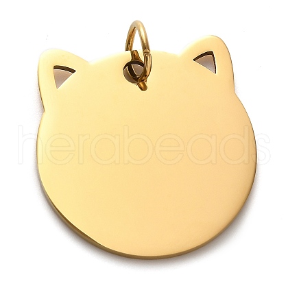 201 Stainless Steel Stamping Blank Tag Pendants STAS-H438-03G-1-1
