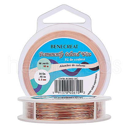 Round Bare Copper Wire for Jewelry Making CWIR-BC0002-16C-1