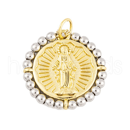 Rack Plating Brass Pendants KK-P269-16G-C-1