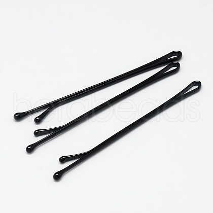 Black Baking Painted Iron Hair Bobby Pins Simple Hairpin PHAR-O002-01D-01S-1