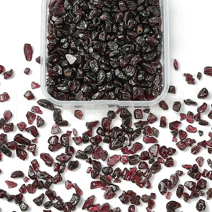 70G Natural Garnet Chip Beads G-YW0001-66-1