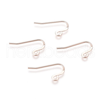 304 Stainless Steel French Earring Hooks X-STAS-H436-07RG-1
