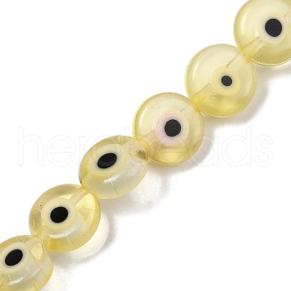 Handmade Evil Eye Lampwork Beads Strands LAMP-G164-10C-05-1