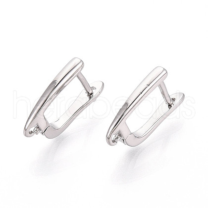 Brass Hoop Earring Findings KK-N267-23A-P-1